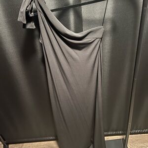 Ann Taylor Black One-Shoulder Dress